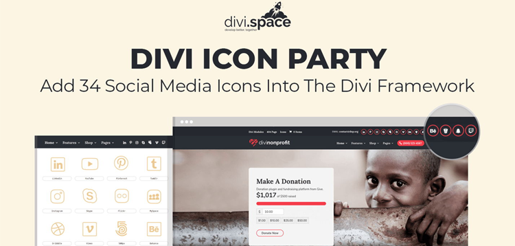 Item cover for download Divi Icon Party
