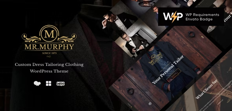 Item cover for download Mr. Murphy - Custom Dress Tailoring Clothing WordPress Theme