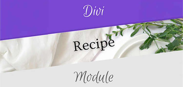 Item cover for download Divi Recipe Module