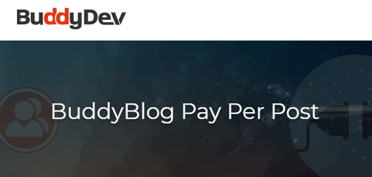 Item cover for download BuddyBlog Pay Per Post