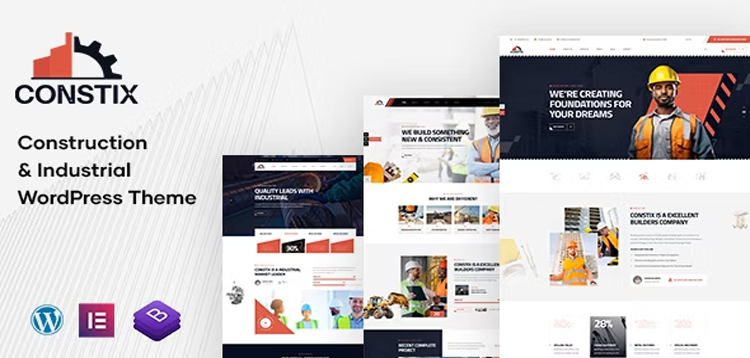 Item cover for download Constix - Construction Factory & Industrial WordPress Theme