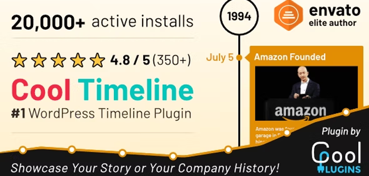 Item cover for download Cool Timeline Pro Timeline Widget Pro Addon For Elementor