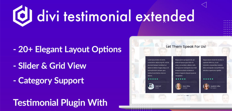 Item cover for download Divi Testimonial Extended