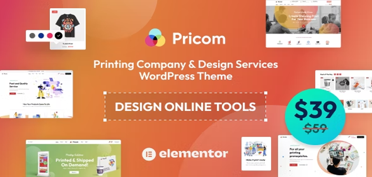 Item cover for download Pricom - Printing Company & Design Services WordPress theme