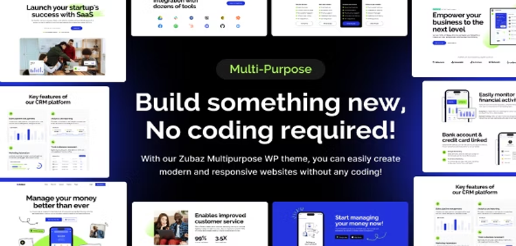 Item cover for download Zubaz - SaaS & Startup WordPress Theme
