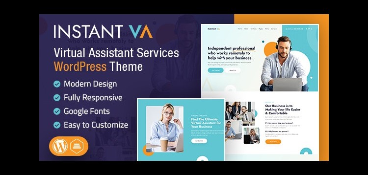 Item cover for download Instant VA | Virtual Assistant WordPress Theme