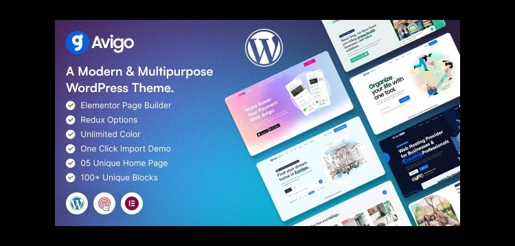 Item cover for download Avigo- Multipurpose Business WordPress Theme
