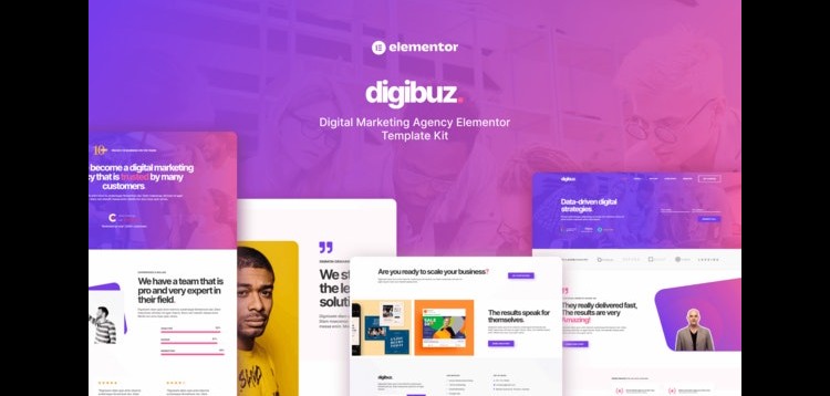 Item cover for download Digibuz- Digital Marketing Agency Elementor Template Kit