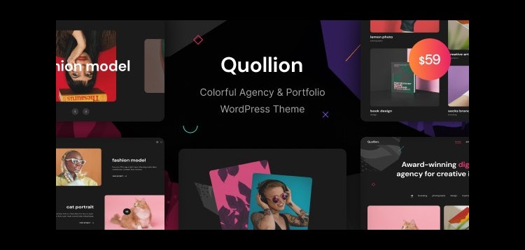 Item cover for download Quollion- Colorful Agency & Portfolio WordPress Theme