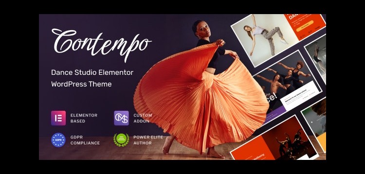 Item cover for download Contempo - Dance School WordPress Theme
