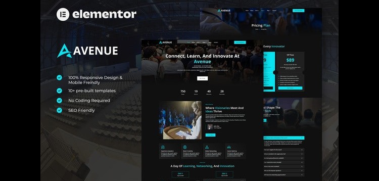 Item cover for download Avenue - Event & Conference Elementor Template Kit