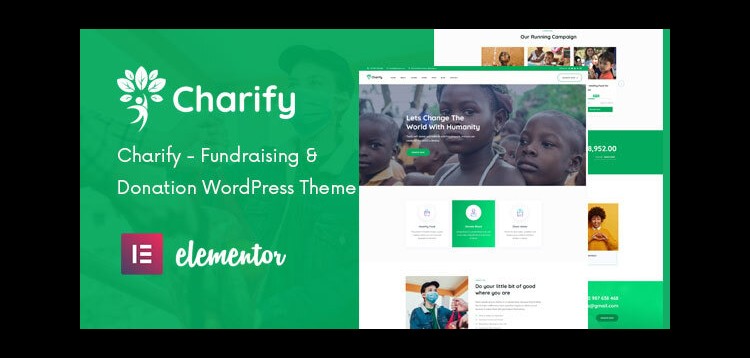 Item cover for download Charify - Fundraising & Donation WordPress Theme