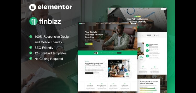 Item cover for download FinBizz - Finance & Investment Manager Elementor Template Kit